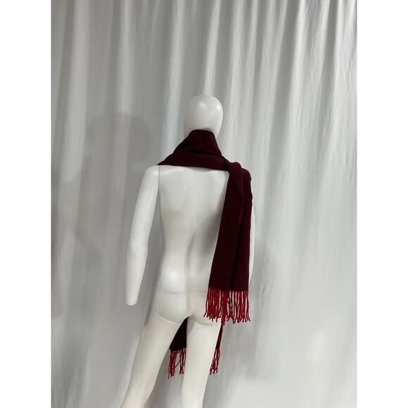 Ganni Burgundy and Red Scarf - Picture 3 of 5